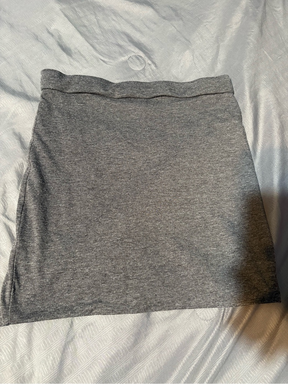 Women's soft grey short skirt
